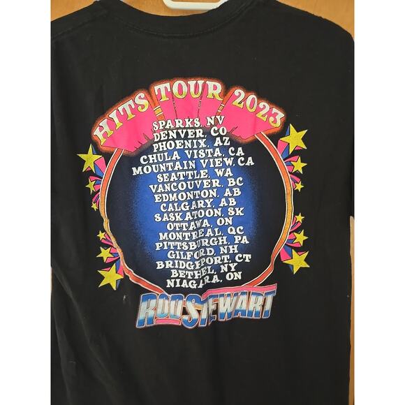 Rod Stewart Shirt Hits Tour 2023 Official Merch Concert Tee Tshirt Adult Large - Picture 5 of 5